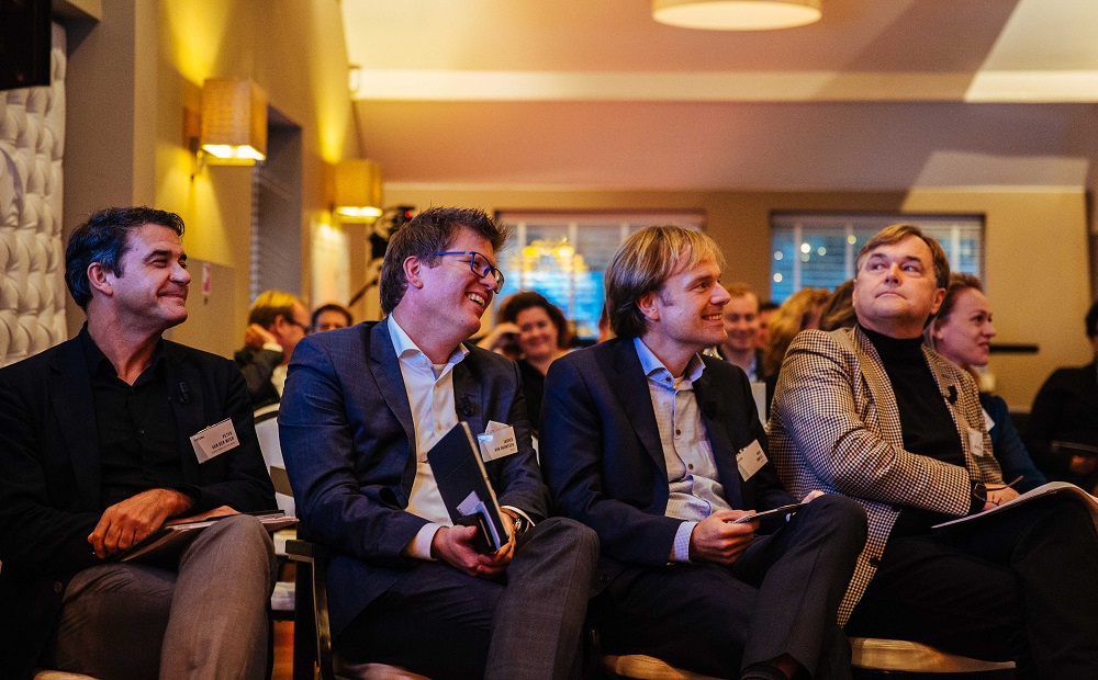 Vakjury Vintura Zorg en Life Sciences event 2017 Peter van der Meer, Jasper van Grunsven, Bas Amesz, Cor Oosterwijk