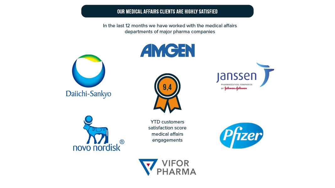 broad experience working with major pharma companies Vintura Medical Affairs